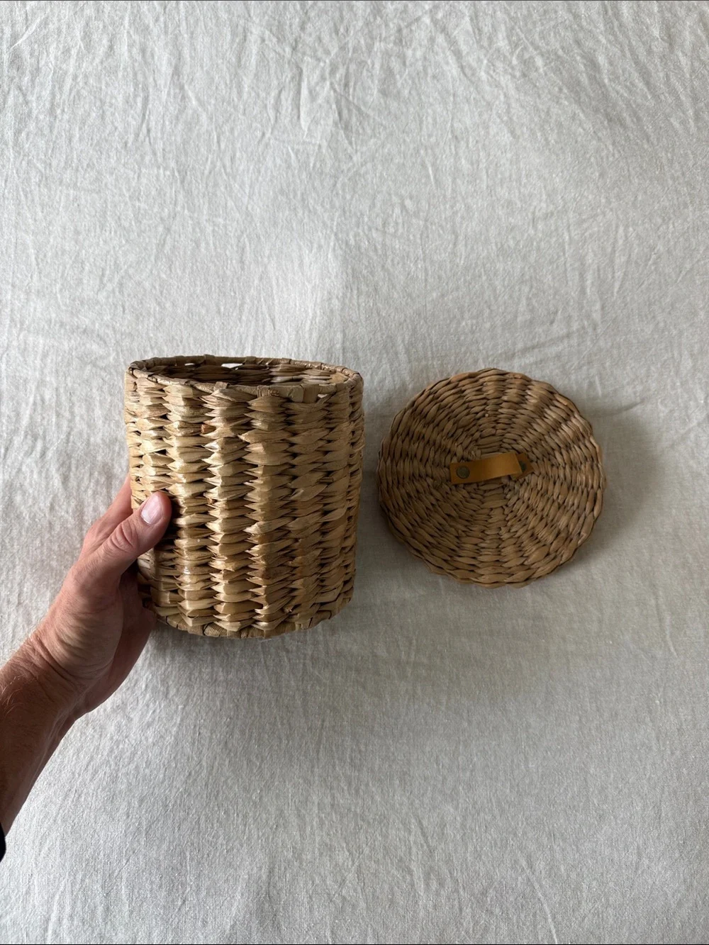 Small Basket With Lid